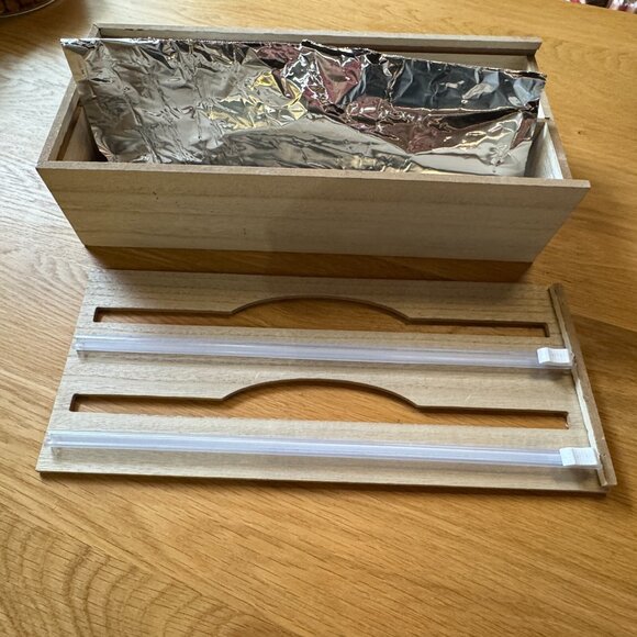 2 in 1 Wrap Organizer with Cutter - Bullseye's Playground™, Natural Wood - Picture 9 of 11